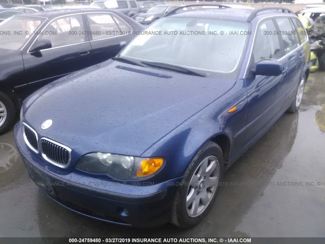 WBAEP33444PE91882 - 2004 BMW 325 XIT BLUE photo 2