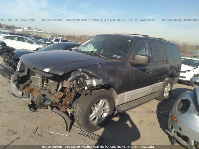 1FMFU16L43LB73136 - 2003 FORD EXPEDITION XLT GRAY photo 2