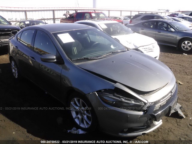 1C3CDFBA6DD175821 - 2013 DODGE DART SXT GRAY photo 1