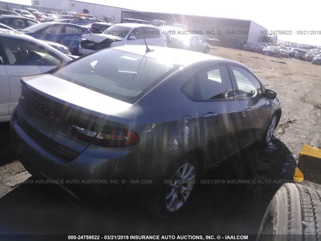 1C3CDFBA6DD175821 - 2013 DODGE DART SXT GRAY photo 4