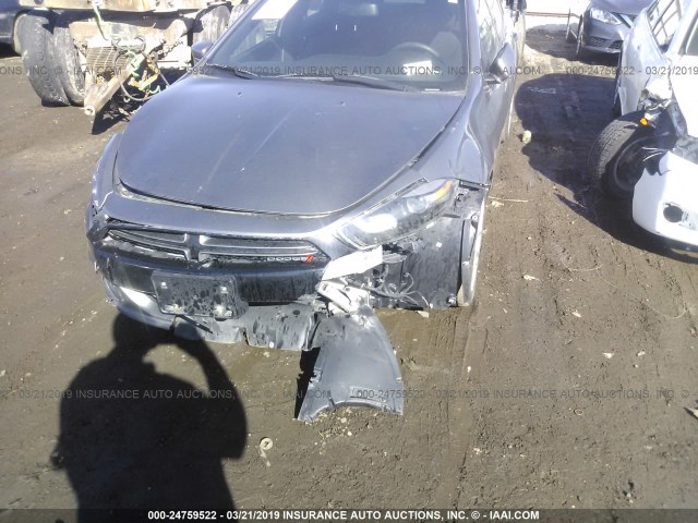 1C3CDFBA6DD175821 - 2013 DODGE DART SXT GRAY photo 6