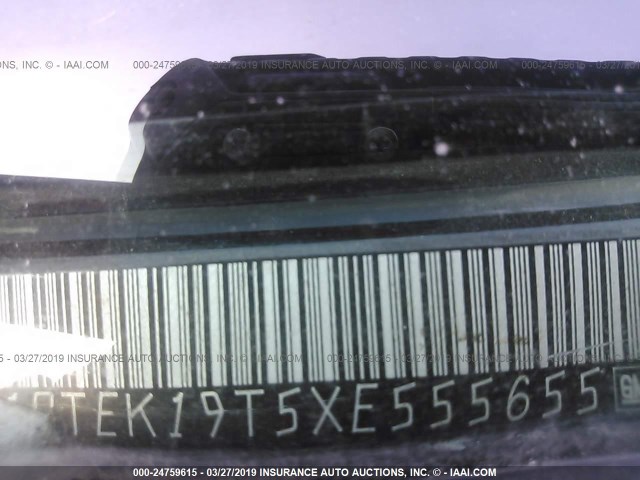 1GTEK19T5XE555655 - 1999 GMC NEW SIERRA K1500 BLACK photo 9