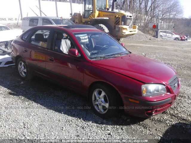 KMHDN56DX5U152390 - 2005 HYUNDAI ELANTRA GLS/GT RED photo 1