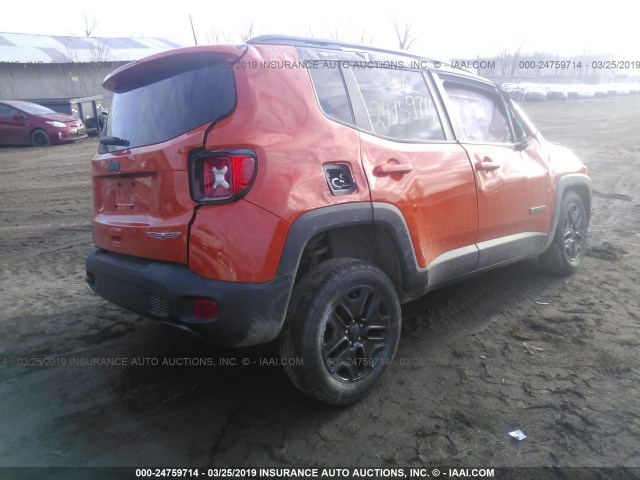 ZACCJBCB2JPH37652 - 2018 JEEP RENEGADE TRAILHAWK ORANGE photo 4