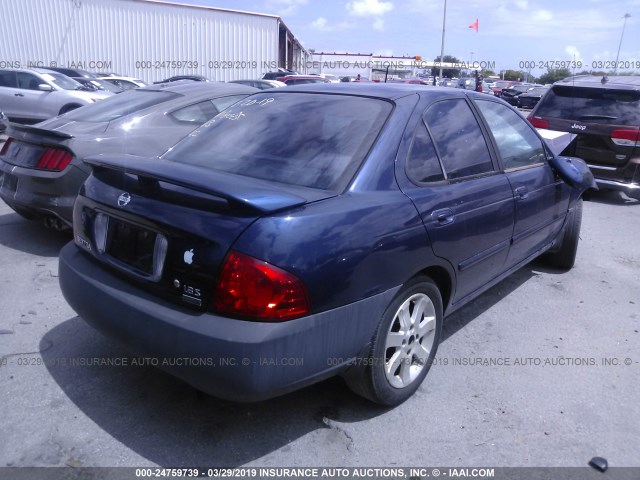 3N1CB51D66L578138 - 2006 NISSAN SENTRA 1.8/1.8S BLUE photo 4