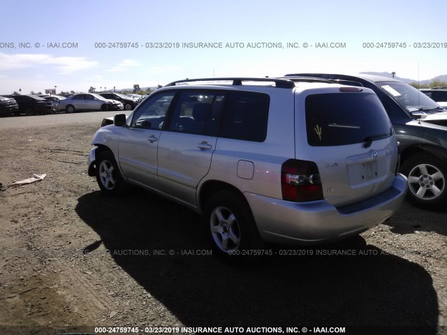 JTEEP21A770215482 - 2007 TOYOTA HIGHLANDER SPORT/LIMITED SILVER photo 3