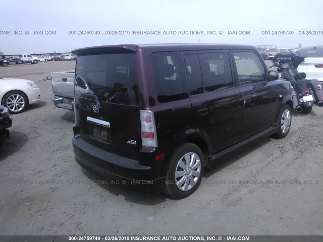 JTLKT324650217825 - 2005 TOYOTA SCION XB 勃艮第红 照片 4