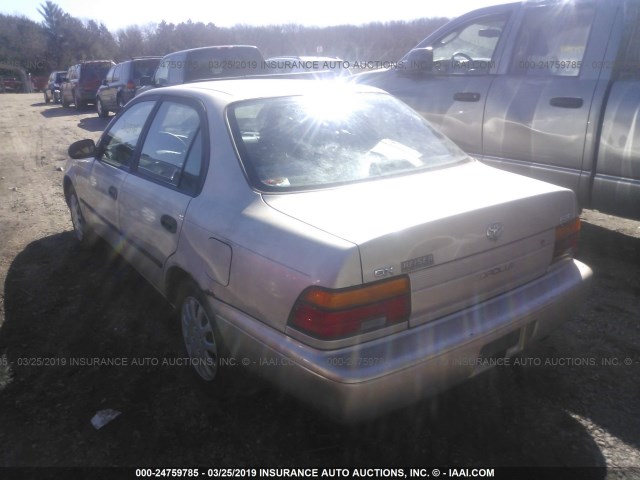 1NXAE09B8SZ292580 - 1995 TOYOTA COROLLA LE/DX GOLD photo 3