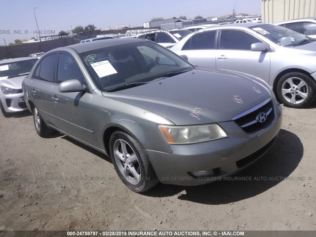 5NPEU46F77H215482 - 2007 HYUNDAI SONATA SE/LIMITED GREEN photo 1