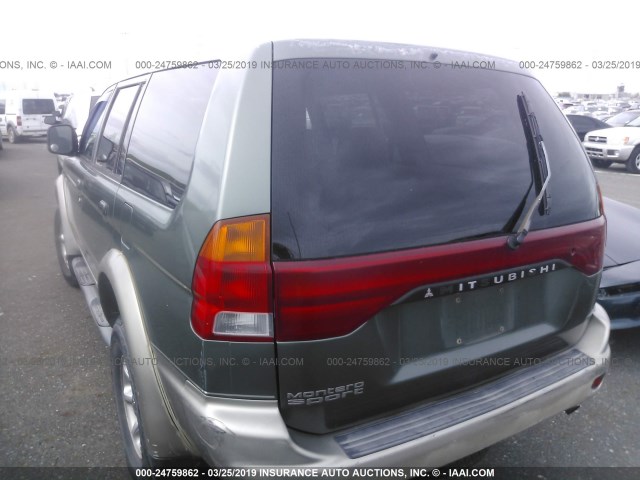 JA4LS31P8WP025646 - 1998 MITSUBISHI MONTERO SPORT LS GREEN photo 3