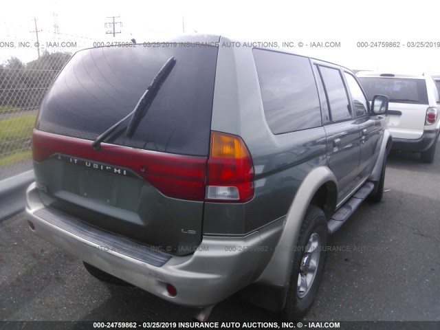 JA4LS31P8WP025646 - 1998 MITSUBISHI MONTERO SPORT LS GREEN photo 4