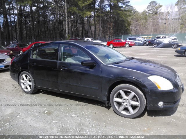 1N4BA41E25C851137 - 2005 NISSAN MAXIMA SE/SL BLACK photo 1