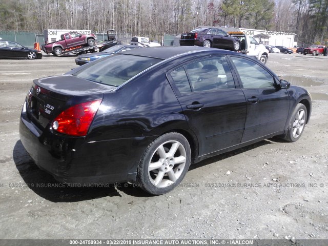 1N4BA41E25C851137 - 2005 NISSAN MAXIMA SE/SL BLACK photo 4