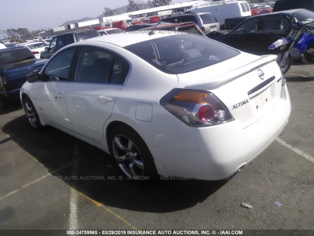 1N4CL21E48C200924 - 2008 NISSAN ALTIMA HYBRID WHITE photo 3