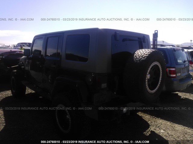 1J4BA5H16AL105586 - 2010 JEEP WRANGLER UNLIMITE SAHARA BLACK photo 3