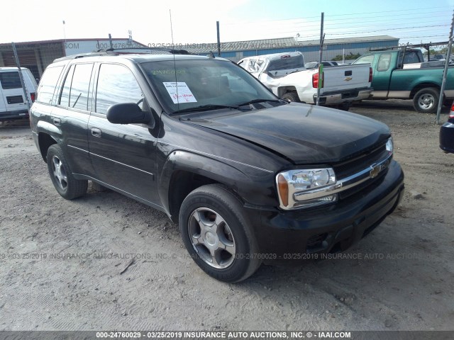 1GNDS13S572162419 - 2007 CHEVROLET TRAILBLAZER LS/LT BLACK photo 1