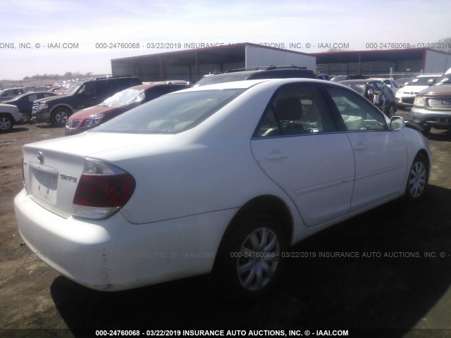 4T1BE30K46U740709 - 2006 TOYOTA CAMRY LE/XLE/SE WHITE photo 4