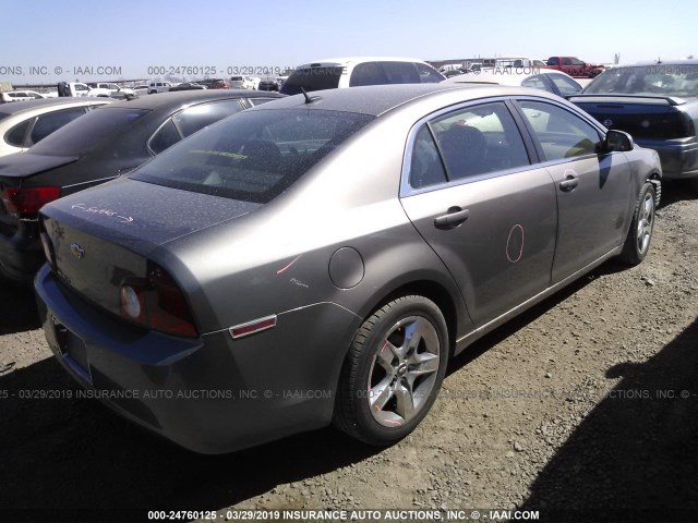 1G1ZC5EB4AF148861 - 2010 CHEVROLET MALIBU 1LT 金色 照片 4