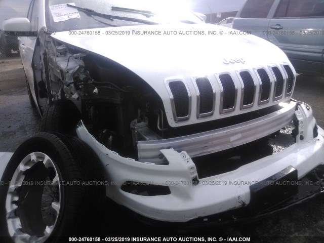 1C4PJLCBXEW126672 - 2014 JEEP CHEROKEE LATITUDE WHITE photo 6