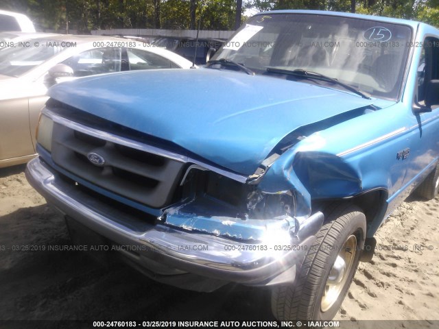 1FTCR10A5TUD60525 - 1996 FORD RANGER BLUE photo 6