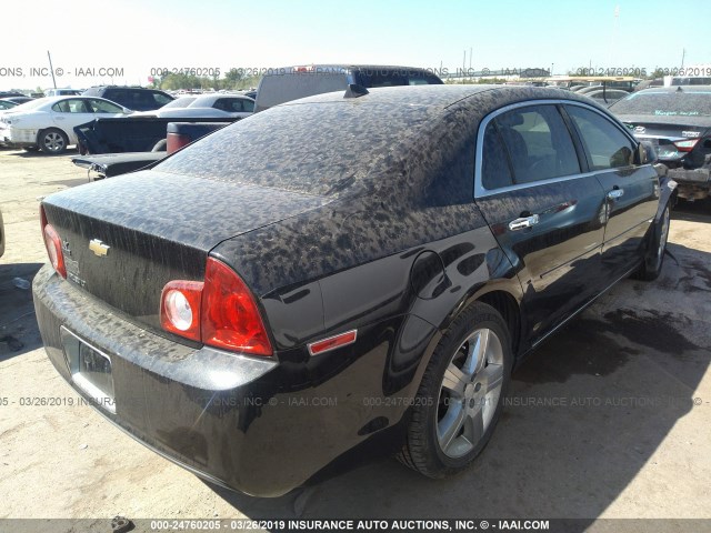 1G1ZC5E07CF274455 - 2012 CHEVROLET MALIBU 1LT 黑色 照片 4