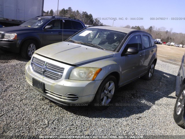 1B3CB4HA8AD651318 - 2010 DODGE CALIBER SXT SILVER photo 2