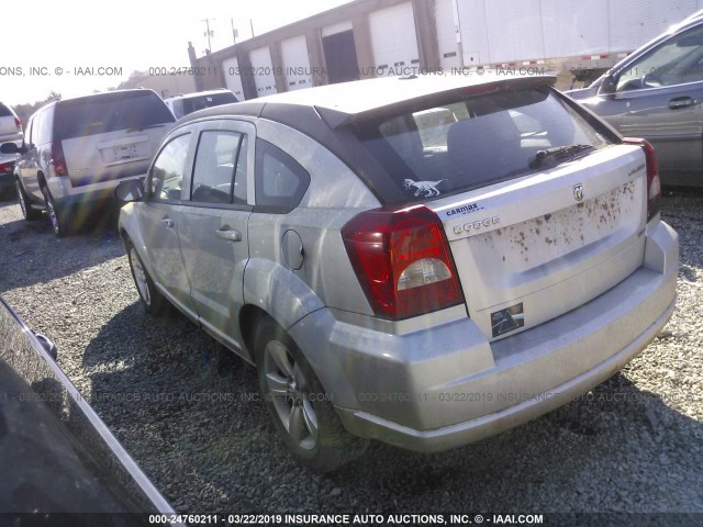 1B3CB4HA8AD651318 - 2010 DODGE CALIBER SXT SILVER photo 3