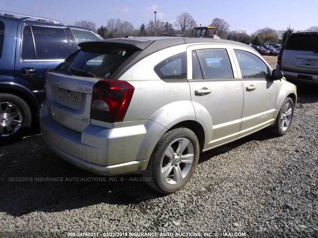 1B3CB4HA8AD651318 - 2010 DODGE CALIBER SXT SILVER photo 4