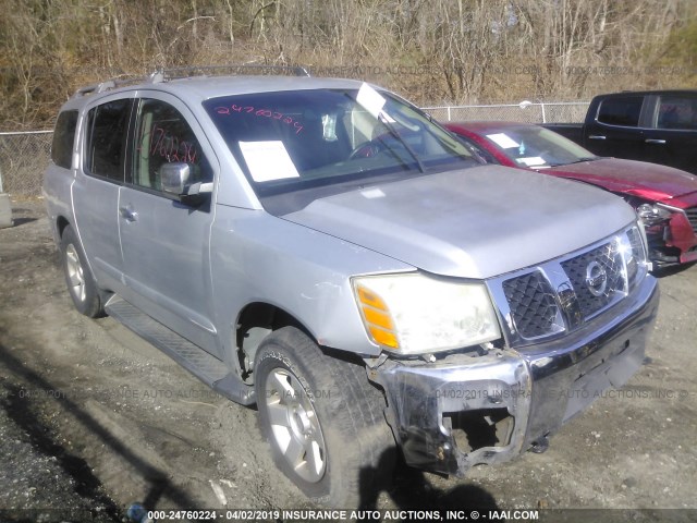 5N1AA08B64N700052 - 2004 NISSAN PATHFINDER SE/LE SILVER photo 1