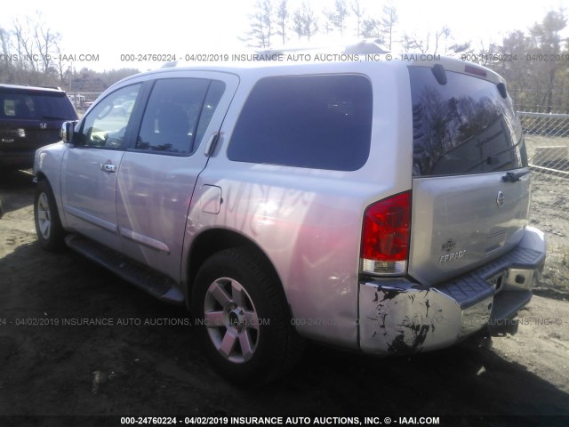 5N1AA08B64N700052 - 2004 NISSAN PATHFINDER SE/LE SILVER photo 3