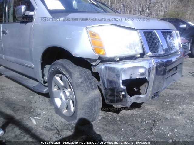 5N1AA08B64N700052 - 2004 NISSAN PATHFINDER SE/LE SILVER photo 6