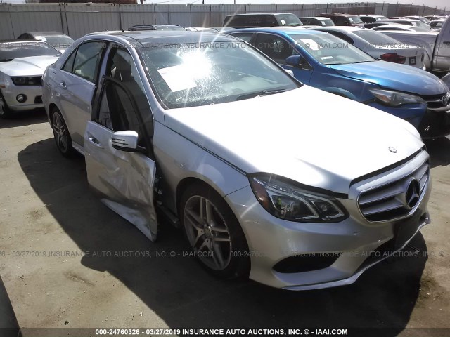 WDDHF5KB6EA883994 - 2014 MERCEDES-BENZ E 350 SILVER photo 1