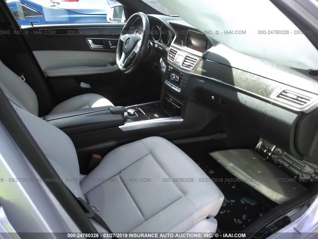 WDDHF5KB6EA883994 - 2014 MERCEDES-BENZ E 350 SILVER photo 5