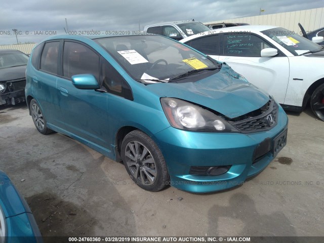 JHMGE8H50CC033029 - 2012 HONDA FIT SPORT GREEN photo 1