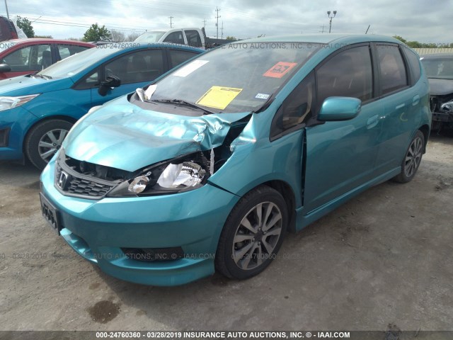 JHMGE8H50CC033029 - 2012 HONDA FIT SPORT GREEN photo 2