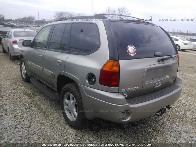 1GKDT13S022249406 - 2002 GMC ENVOY GRAY photo 3