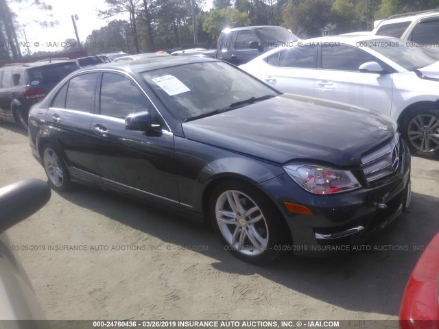 WDDGF4HB3DR266873 - 2013 MERCEDES-BENZ C 250 GRAY photo 1