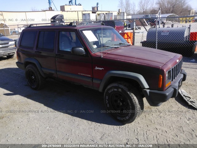 1J4FJ68S1WL140334 - 1998 JEEP CHEROKEE SPORT/CLASSIC ბურგუნდია ფოტო 1