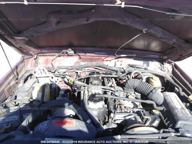 1J4FJ68S1WL140334 - 1998 JEEP CHEROKEE SPORT/CLASSIC ბურგუნდია ფოტო 10