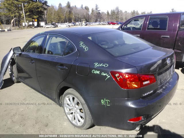 JTHCK262965007227 - 2006 LEXUS IS 250 GRAY photo 3