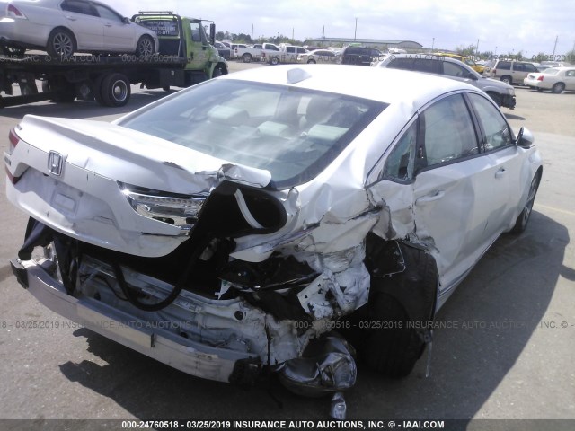 1HGCV1F56JA063835 - 2018 HONDA ACCORD EXL WHITE photo 4