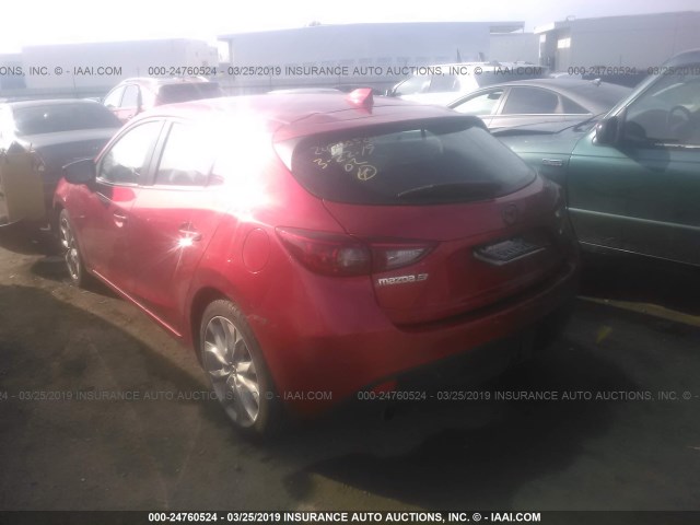 JM1BM1M36E1212720 - 2014 MAZDA 3 GRAND TOURING RED photo 3