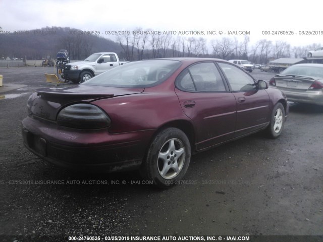 1G2WK52J12F220548 - 2002 PONTIAC GRAND PRIX SE BURGUNDY photo 4