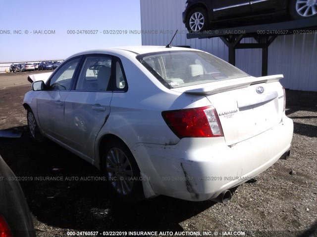 JF1GE61618G520030 - 2008 SUBARU IMPREZA 2.5I WHITE photo 3