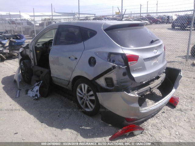 KM8JUCAC0CU540086 - 2012 HYUNDAI TUCSON GLS/LIMITED 银色 照片 3