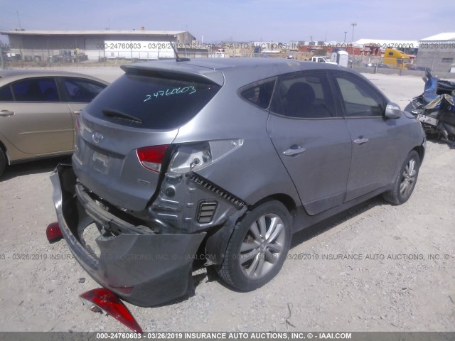 KM8JUCAC0CU540086 - 2012 HYUNDAI TUCSON GLS/LIMITED 银色 照片 4