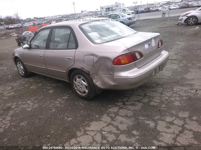 2T1BR12E2YC276887 - 2000 TOYOTA COROLLA VE/CE/LE BEIGE photo 3