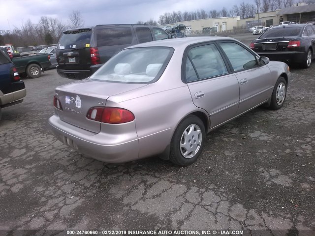 2T1BR12E2YC276887 - 2000 TOYOTA COROLLA VE/CE/LE BEIGE photo 4