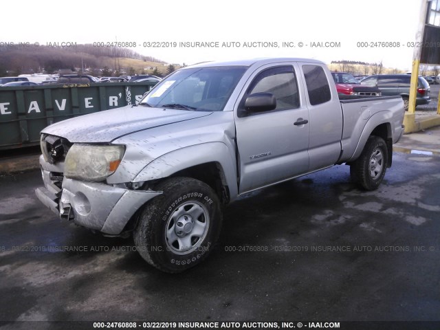 5TEUX42N86Z202218 - 2006 TOYOTA TACOMA ACCESS CAB SILVER photo 2