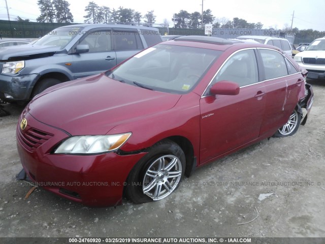 4T1BE46K39U361217 - 2009 TOYOTA CAMRY RED photo 2